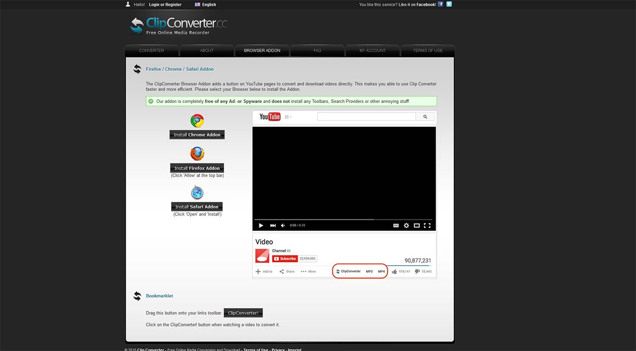 Extensiones de ClipConverter